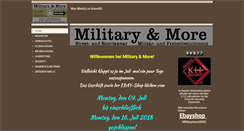 Desktop Screenshot of militaryandmore.de